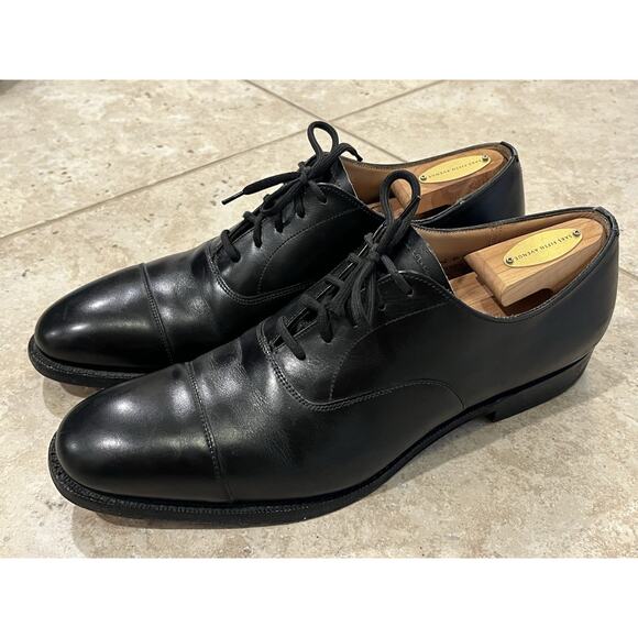 $1250 Church's Consul Black Men’s Leather Cap Toe Oxford Dress Shoes US 8.5 UK - Picture 4 of 11